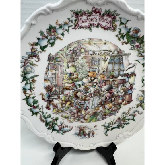 Royal Doulton Wind in the Willows Badgers Party Collector China Plate - Picture 4 of 7